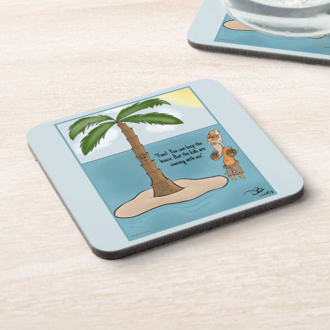 Dessous-de-verre Castaway Beverage Coaster (Côté gauche)