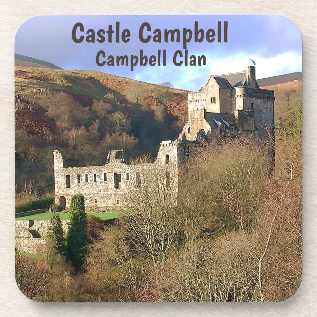 Dessous-de-verre Castle Campbell - Campbell Clan (Devant)
