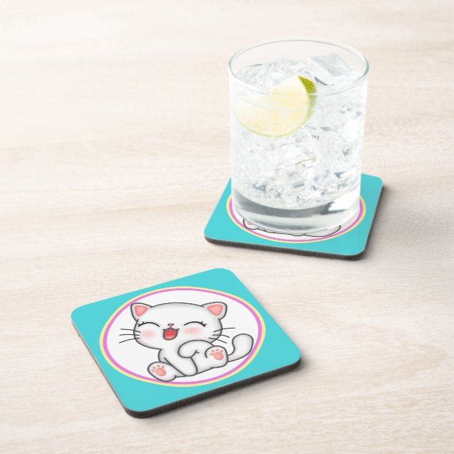 Dessous-de-verre Cat Beverage Coaster (Côté Droit)