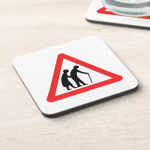 Dessous-de-verre CAUTION Personnes ÂGÉES - VOYAGE UK