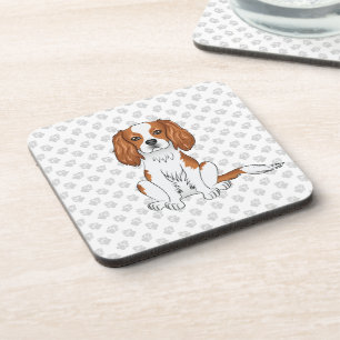 Dessous-de-verre Cavalier King Charles Spaniel & Pattes de Blenheim