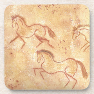 Dessous-de-verre Cave Drawing Painting of Horses