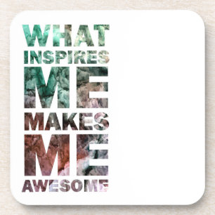 Dessous-de-verre Ce qui m'inspire me fait 2 impressionnants