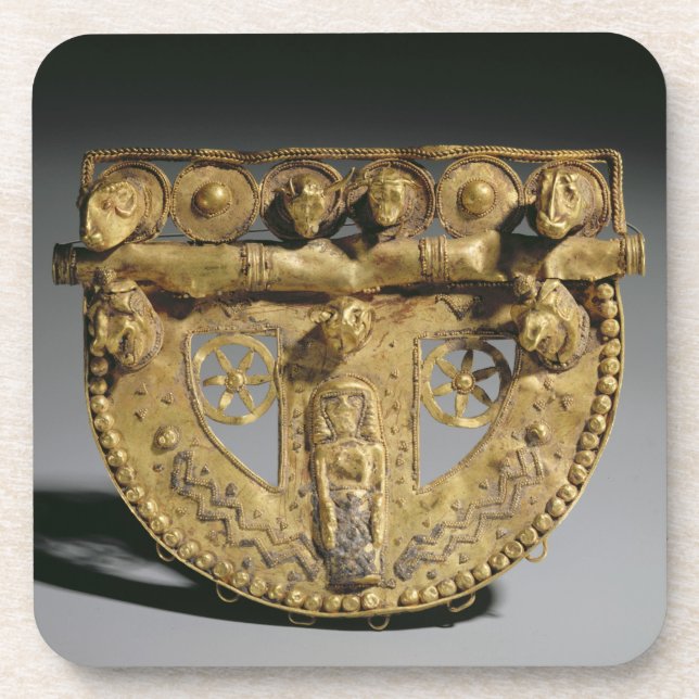 Dessous-de-verre Ceinture-boucle avec la décoration granulée, (Devant)