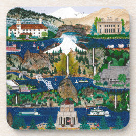 Dessous-de-verre Célébration de la gorge de Columbia River