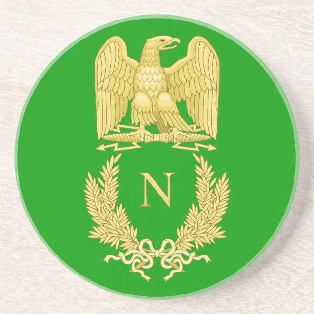 Dessous de verre célèbres d'emblème du napoléon I (Devant)