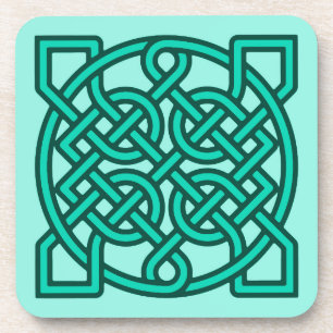 Dessous-de-verre Céltic Sailor's Knot, Turquoise, Aqua et Turquoise