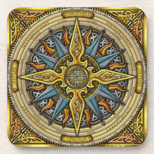 Dessous de verre celtiques de boussole
