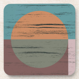 Dessous-de-verre Cercle Orange Et Vert