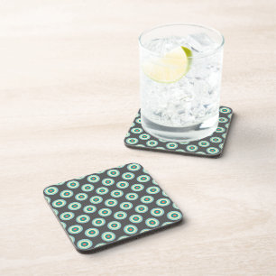 Dessous-de-verre Cercles mixtes gris par Shirley Taylor