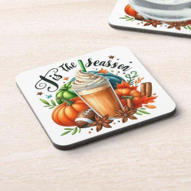 Dessous-de-verre C'est la saison Beverage Coaster (Côté gauche)