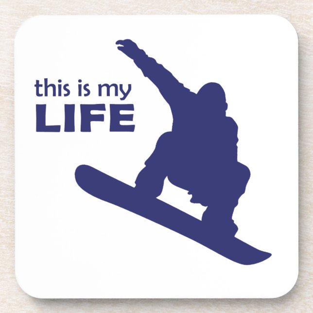 Dessous-de-verre C'Est Ma Vie (Snowboard) (Devant)