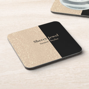 Dessous-de-verre Champagne Sparkle Parties scintillant personnalisé