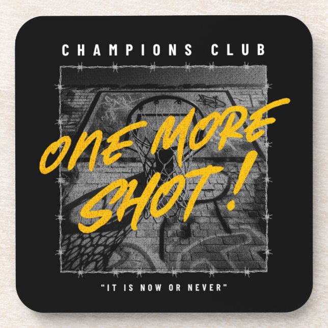 Dessous-de-verre Champion club encore un tir (Devant)