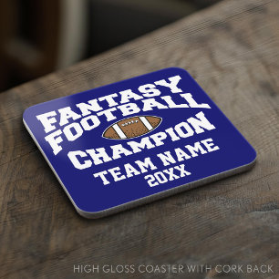 Dessous-de-verre Champion de football d'Imaginaire - Personnaliser