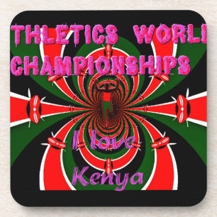 Dessous-de-verre Championnats du monde d'athlétisme du Kenya : Drap