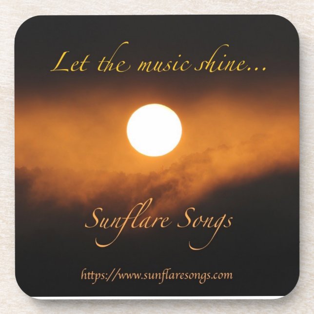 Dessous-de-verre Chansons Sunflare - Laissez la musique briller le  (Devant)