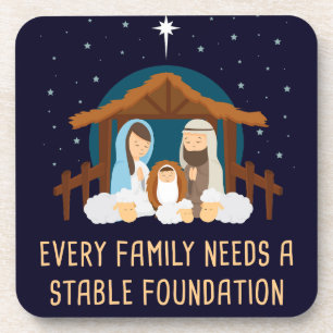 Dessous-de-verre Chaque famille a besoin d'une fondation stable - N