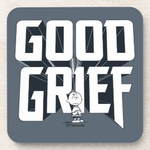 Dessous-de-verre Charlie Brown "Good Grief" Rock Band Tee Graphic