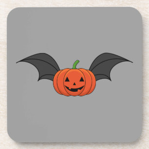 Dessous-de-verre Chat Citrouille d'Halloween