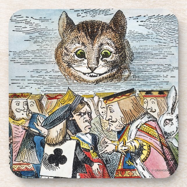 Dessous-de-verre Chat de Cheshire, 1865 (Devant)