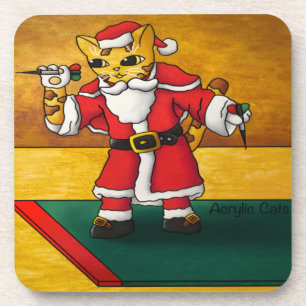 Dessous-de-verre Chat Noël Père Noël Darts