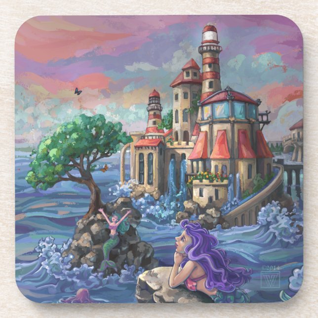 Dessous-de-verre Château de la Sirène (Devant)
