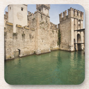 Dessous-de-verre Château Scaliger, Sirmione, province de Brescia,