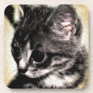 Dessous-de-verre Chaton tigré