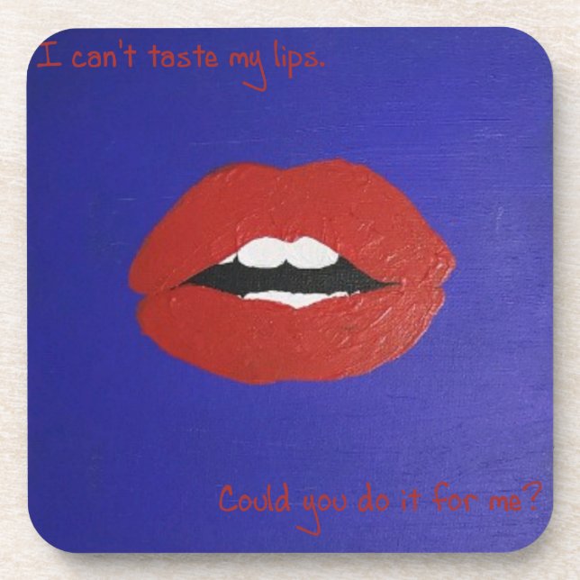 Dessous-de-verre Cheesy Lines for Valentine's Coaster (Devant)