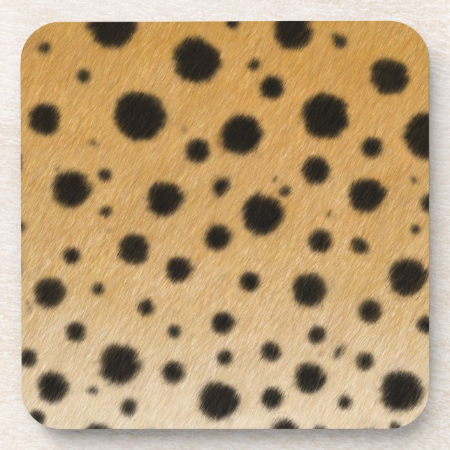Dessous-de-verre Cheetah Spots Exotique Fourrure Poster de animal r (Devant)