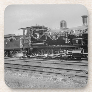 Dessous-de-verre chemin de fer ferroviaire de moteur de locomotive