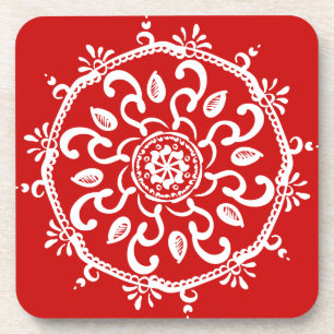 Dessous-de-verre Cherry Mandala