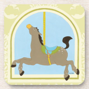 Dessous-de-verre Cheval avant juin Bruyère Vess de carrousel