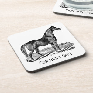 Dessous-de-verre Cheval debout vintage