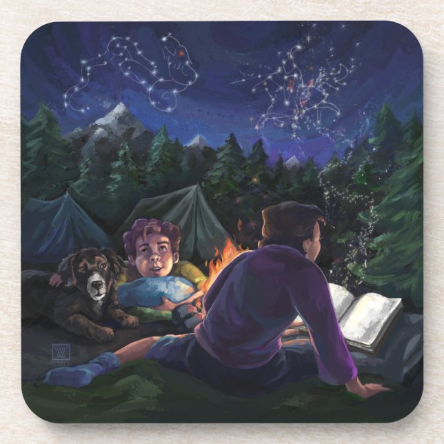 Dessous-de-verre Chevaliers d'été (Devant)