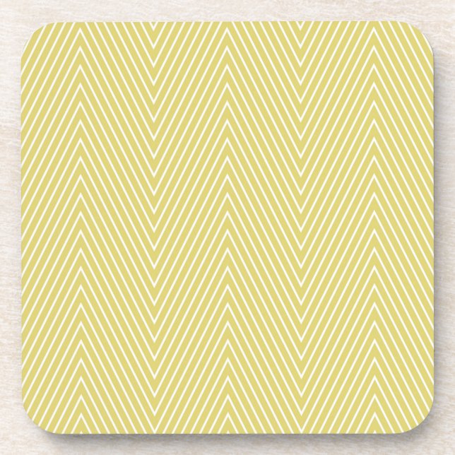 Dessous-de-verre chevron citron (Devant)