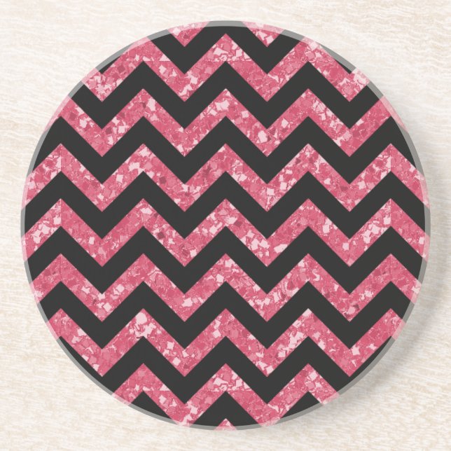Dessous de verre Chevron Parties scintillant Look (Devant)