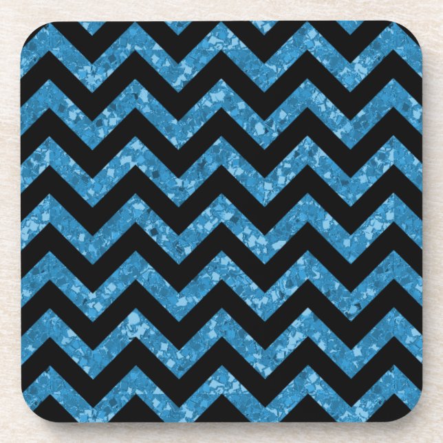 Dessous de verre Chevron Parties scintillant Look (Devant)