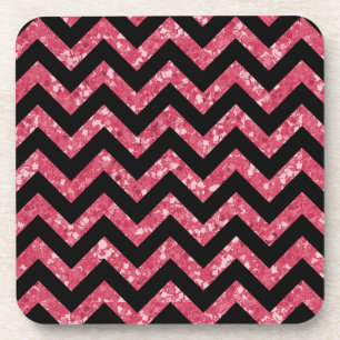 Dessous de verre Chevron Parties scintillant Look