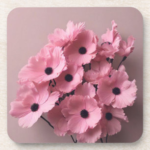 Dessous-de-verre Chic rose floral nuptiale