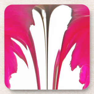 Dessous-de-verre Chic rouge extraordinaire rose sous le ciel blanc.