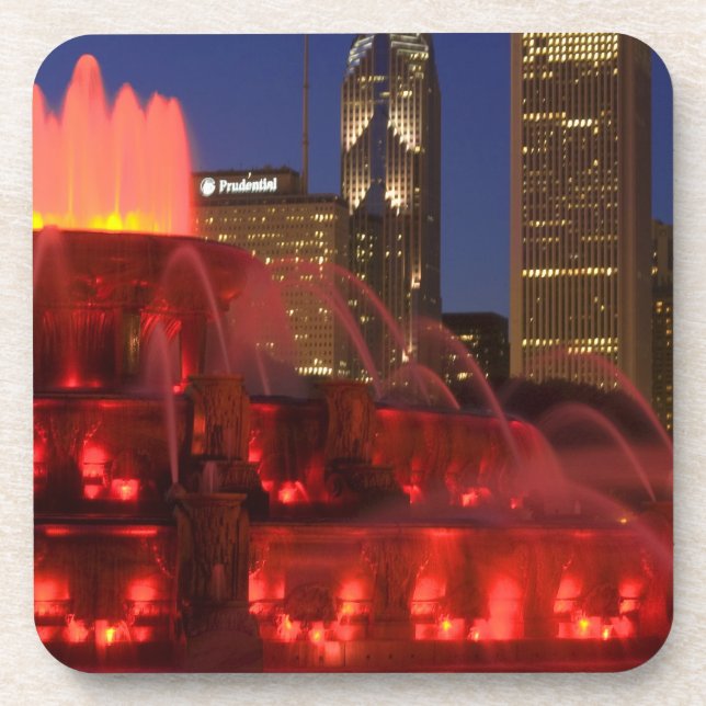Dessous-de-verre Chicago, Illinois, fontaine Buckingham (Devant)