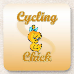 Dessous-de-verre Chick cycliste