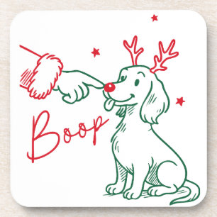 Dessous-de-verre Chien teckel Boop de Noël