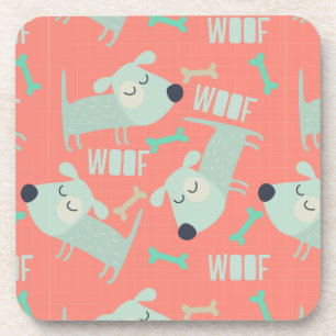 Dessous-de-verre Chiens et os de Woof
