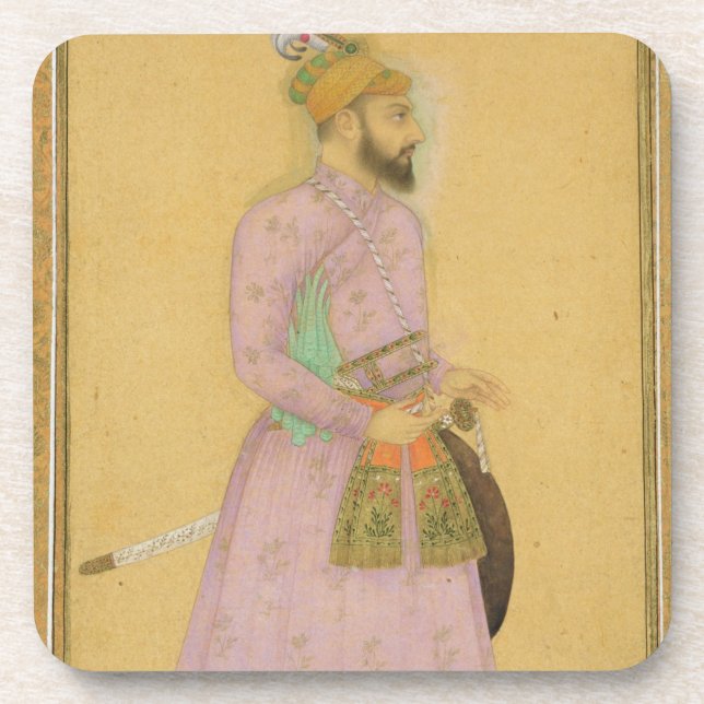 Dessous-de-verre Chiffre debout d'un prince de Mughal, du petit (Devant)