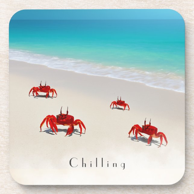 Dessous-de-verre Chilling - Cork mou personnalisable (Devant)