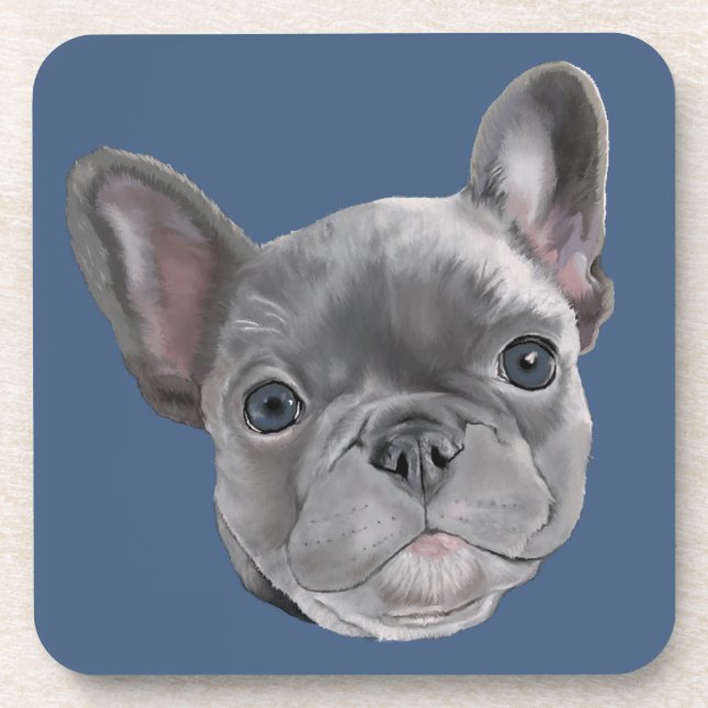 Dessous-de-verre Chiot de bouledogue français (Devant)
