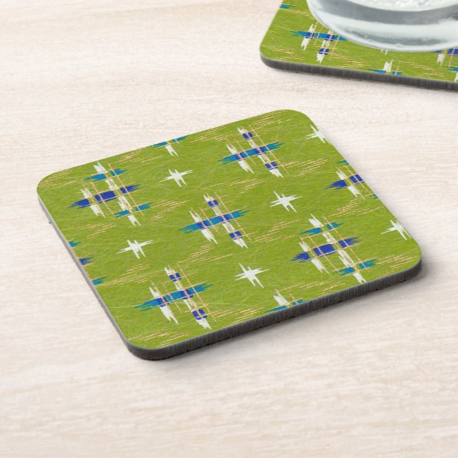Dessous-de-verre Chiyogami Japon Washi Rice Papier Barware (Côté gauche)